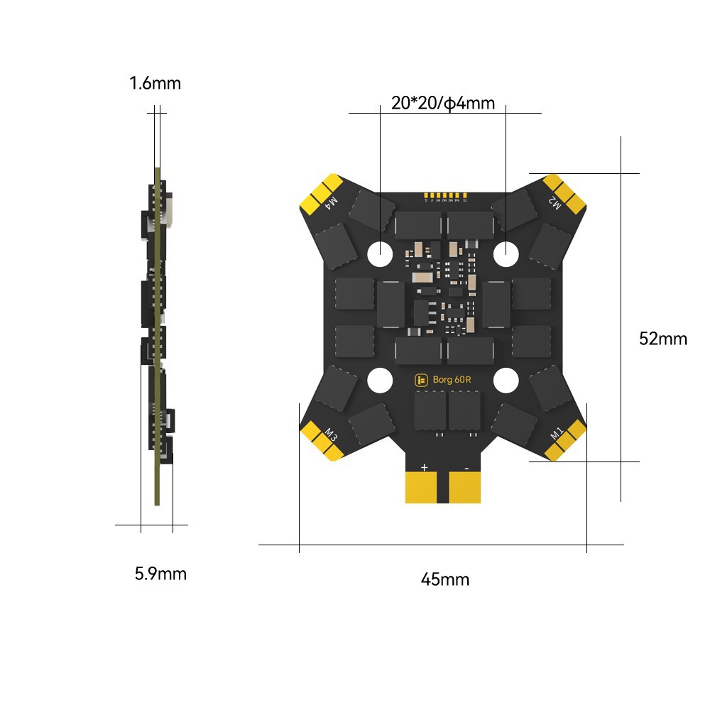 iFlight Borg Mini H7 (ICM42688 - Fpv Drone Antenna บทวิจารณ์และราคา